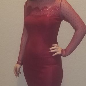 ☆SALE 5 for $25☆  Red body con dress